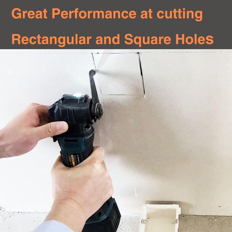 HEMUNC Drywall Blade for Oscillating Tool 4 Pack, Oscillating Saw Blades Fit Dremel, Dewalt, Fein Multimaster, Bosch, Makita, Milwaukee, Rockwell, Ryobi,Craftsman, Ridgid Multitool - Image 4